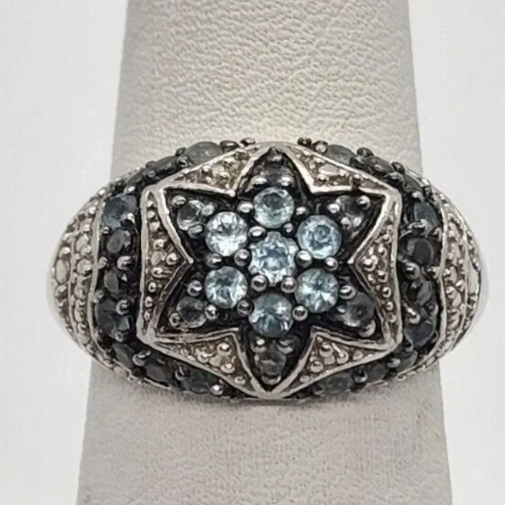 925 STERLING SILVER SPINEL RING SIZE 6.5